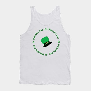 Green hat to celebrate saint patrick's day Tank Top